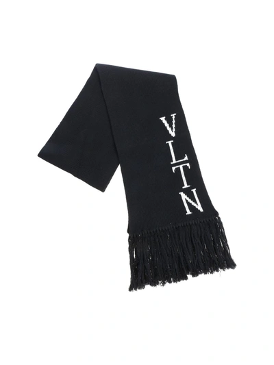 Valentino Vltn Black Scarf