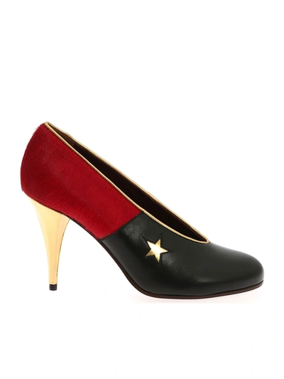 Vivienne Westwood "stars Court" Black And Red Pumps