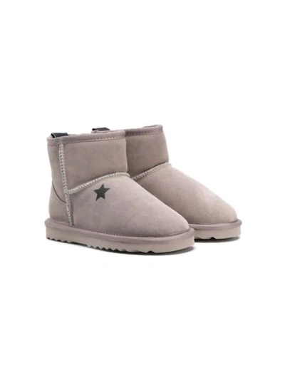 Douuod Kids' Lined Pull-on Boots In Grey