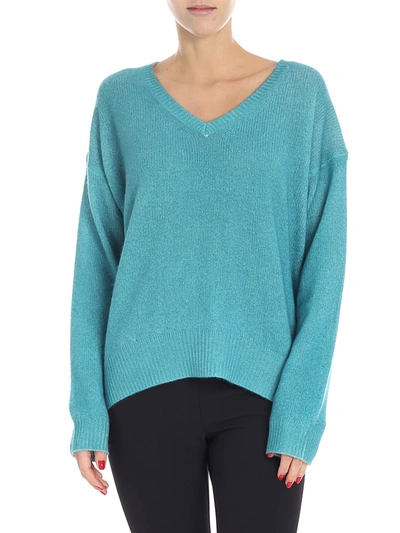 Majestic Filatures Green Water Cashmere Sweater