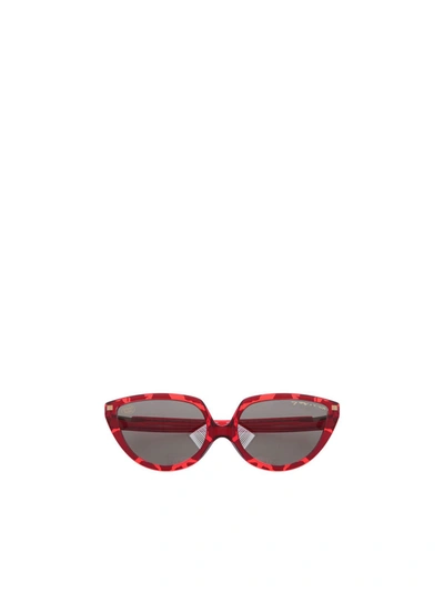 Mykita Sos Giraffe Print Butterfly Sunglasses In Red