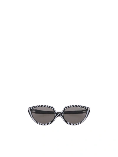 Mykita Zebra Print Sos Butterfly Sunglasses In White