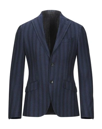 Etro Suit Jackets In Dark Blue