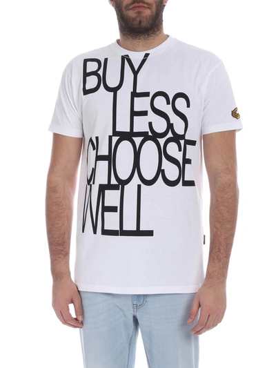 Vivienne Westwood Anglomania Boxy Buy Less White T-shirt