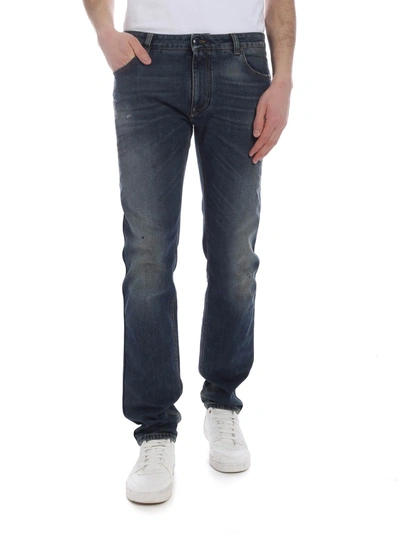 Etro Blue  Jeans With Side Bands