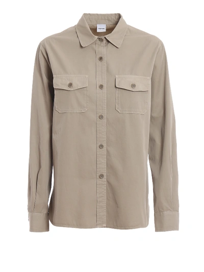 Aspesi Taupe-colored Shirt With Pockets