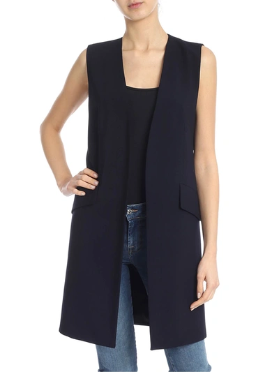 Dondup Oversized Waistcoat In Blue