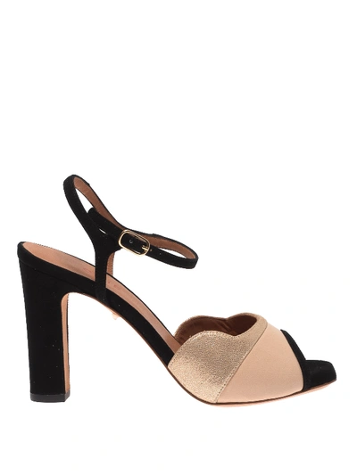 Chie Mihara Joana Sandals In Black And Golden