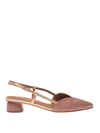 Chie Mihara Selma Pumps In Powder Pink Color Satin In Nude And Neutrals