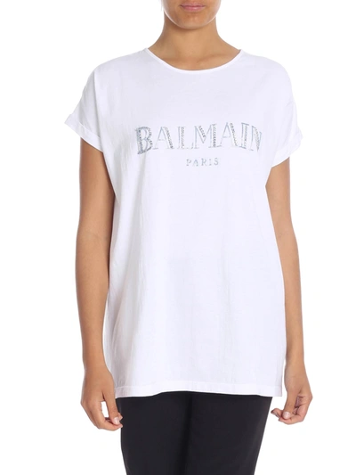 Balmain Logo In White