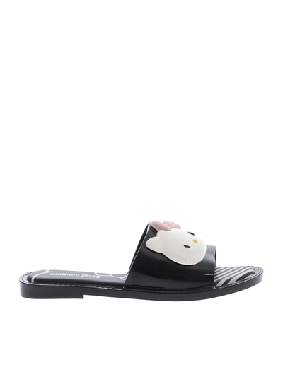 Melissa Hello Kitty Slides In Black