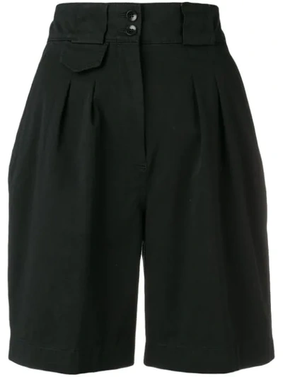 Etro High Waist Shorts In Black