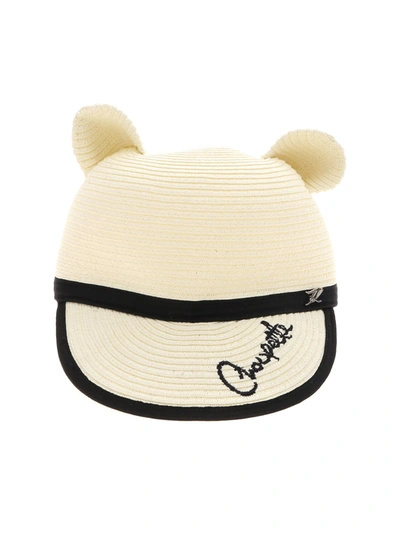 Karl Lagerfeld Choupette Hat In Butter Color In Cream