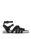 Kendall + Kylie Bianca Sandals In Black Leather With Studs