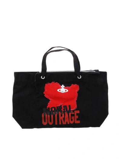 Vivienne Westwood Anglomania Black Westminster Moral Outrage Bag