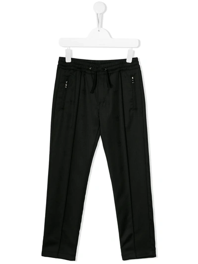 Dolce & Gabbana Kids' Elasticated Waist Trousers In Black