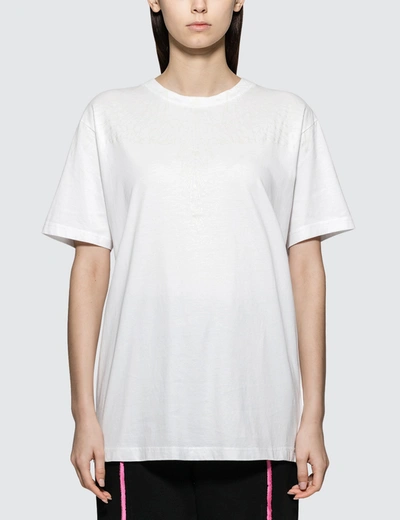 Marcelo Burlon County Of Milan Neon Wings Crew-neck T-shirt In White