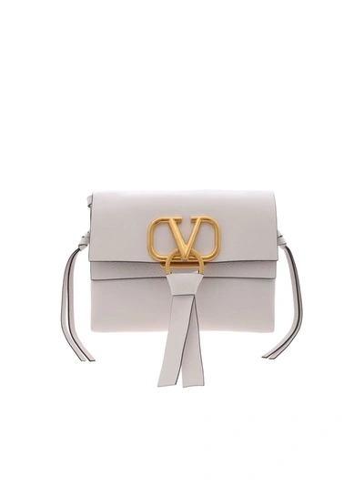 Valentino Garavani Vring Bag In White Leather