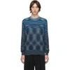 Missoni Intarsia Jumper In Blue And Green Shades In S70a0 Blue