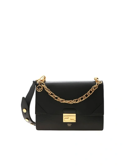 Fendi Kan U Shoulder Bag In Black