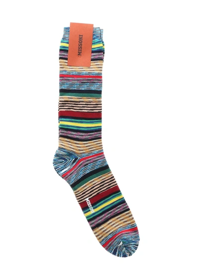 Missoni Socks With Multicolor Striped Pattern