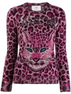 Alberta Ferretti Cheetah Print Sweater In Animal Print