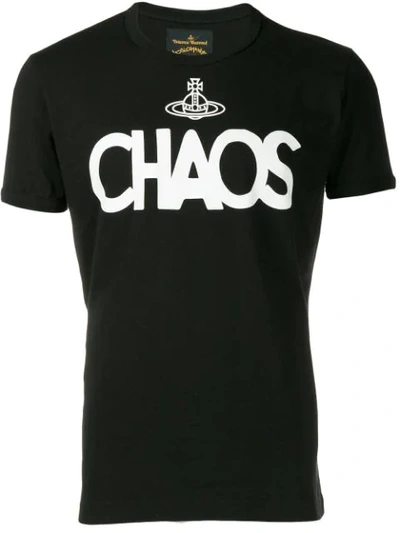 Vivienne Westwood Anglomania Chaos Crewneck T-shirt In Black | ModeSens