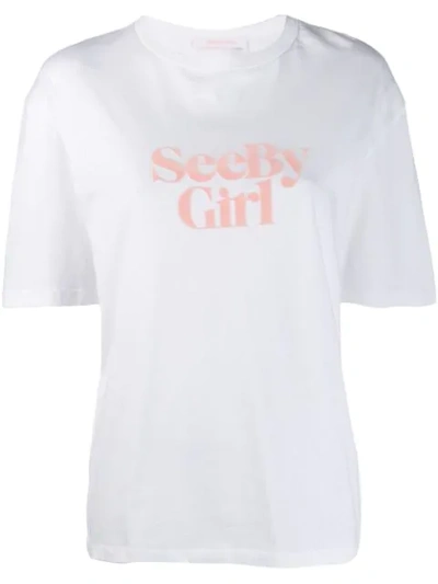 See By Chloé See-girl T-shirt In White