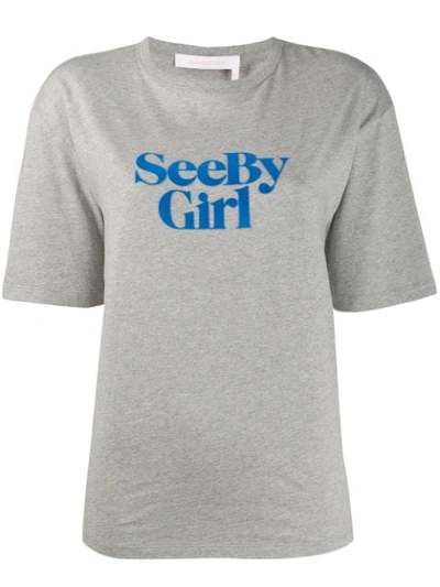 See By Chloé See By Girl T-shirt In Grey