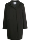 Aspesi Marzapane Overcoat In Black