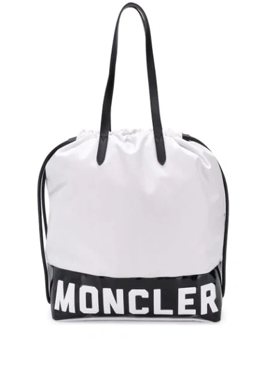 Moncler Flamenne Shopping Bag In White