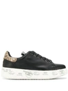 Premiata Belle Sneakers In Black Leather