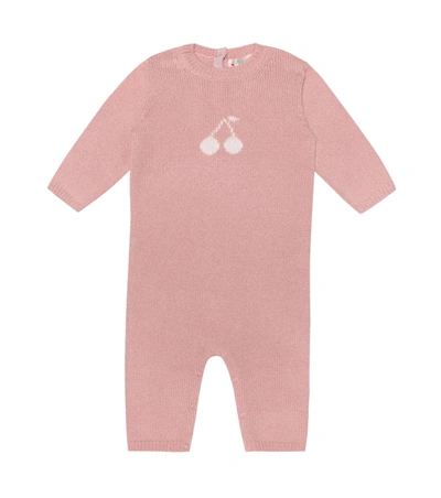 Bonpoint Babies' Cherry Romper Suit In Pink