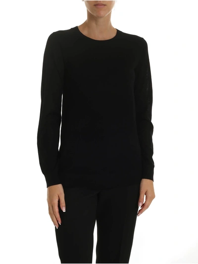 Michael Kors Merino Wool Pullover In Black