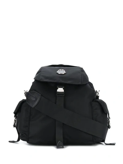 Moncler Dauphine Tech Fabric Backpack In Black