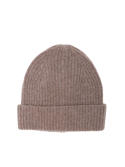 Ballantyne Cashmere Beanie In Dove Grey Colour