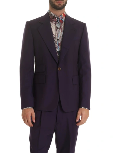Vivienne Westwood Purple Jacket With Vest Detail