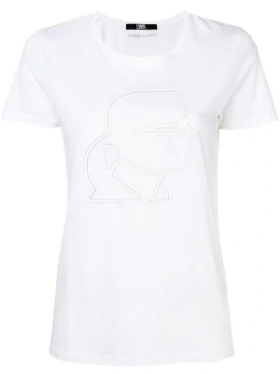 Karl Lagerfeld Karl Lightning Bolt T-shirt In White