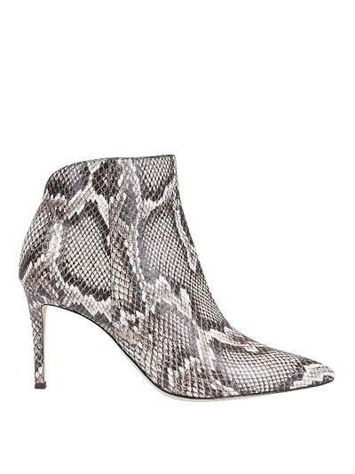 Giuseppe Zanotti Formal 85 Ankle Boots Reptile Effect In Animal Print