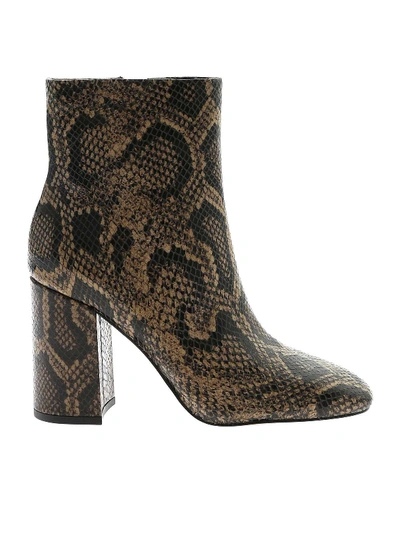 Ash Jade Ankle Boots Reptile Effect In Animal Print
