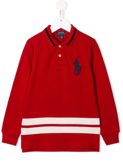 Ralph Lauren Teen Piqué Polo Shirt In Red