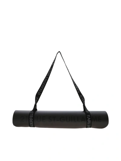 Karl Lagerfeld Rue St Guillaume Yoga Mat In Black