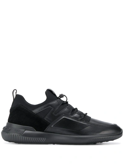 Tod's Black Scuba & Leather Sneaker