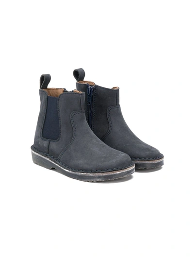 Pèpè Kids' Distressed Chelsea Boots In Grey