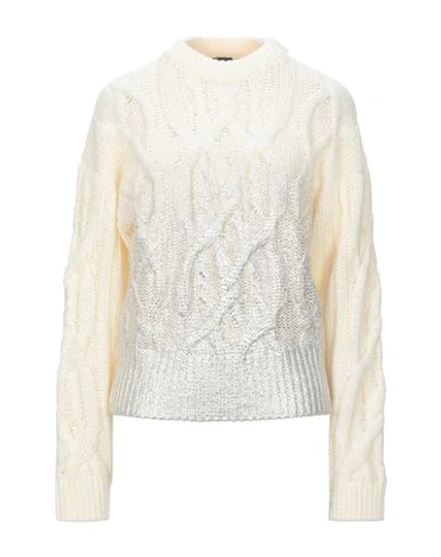 Pinko Etiope Laminated Sweater In White