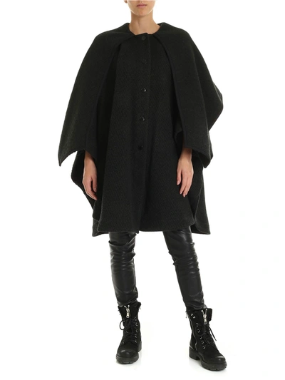 See By Chloé Babies' Cape Coat In Green Color In Black