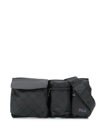 Fila Black Branded Waist Bag