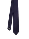 Emporio Armani Silk Satin Tie In Blue
