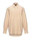 Age Solid Color Shirt In Beige