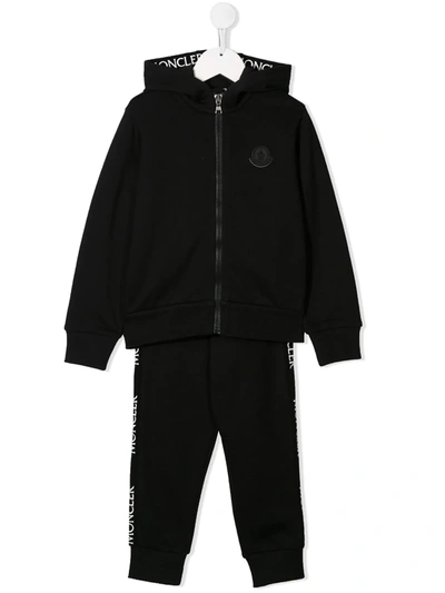 Moncler Kids' Two-piece Tracksuit In Black